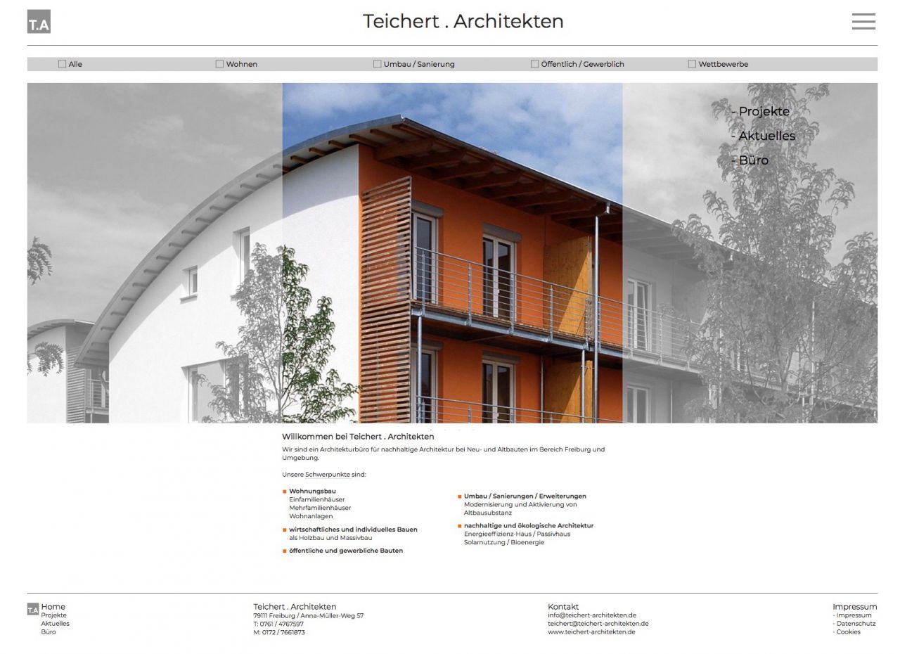 Start der neuen homepage